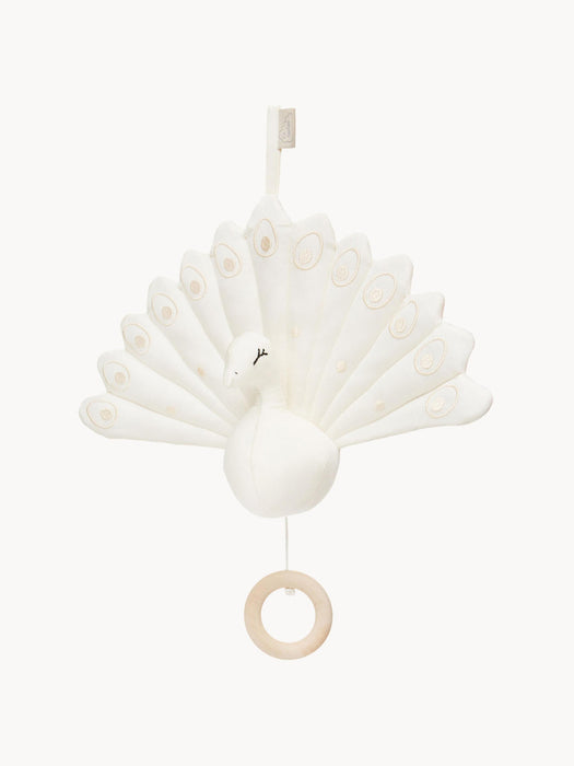 Peacock Organic Cotton Baby Music Mobile
