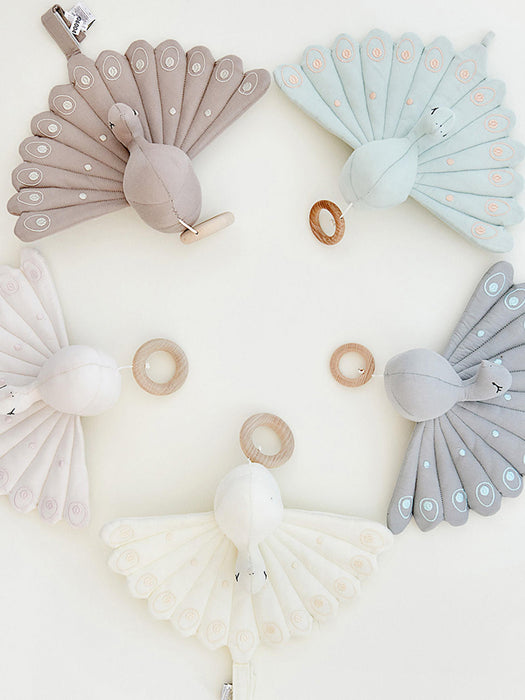 Peacock Organic Cotton Baby Music Mobile