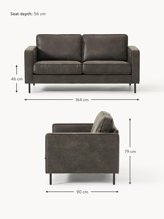 Leather Sofa Hunter 2-seater