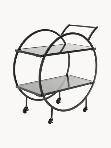 Serving Trolley Loft with Glass Shelves