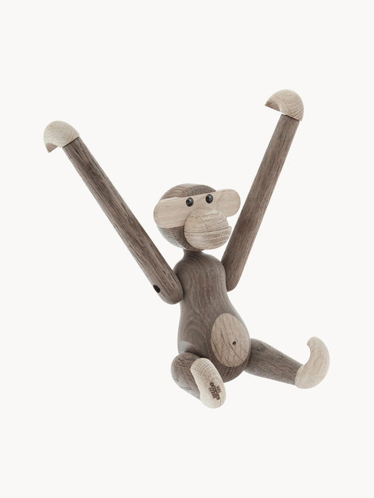 Designer Oak Wood Decorative Object Monkey