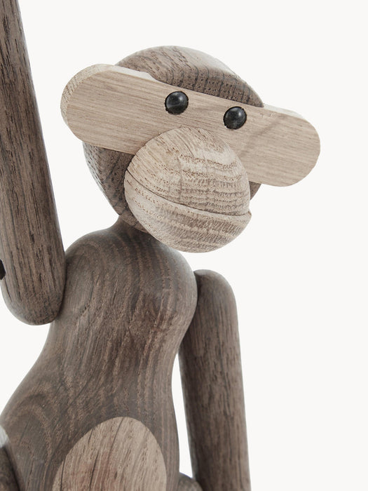 Designer Oak Wood Decorative Object Monkey