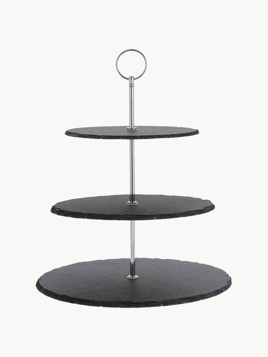 Tiered Serving Stand Cooper with Slate Plates