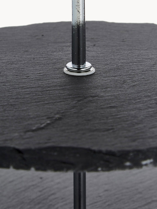 Tiered Serving Stand Cooper with Slate Plates