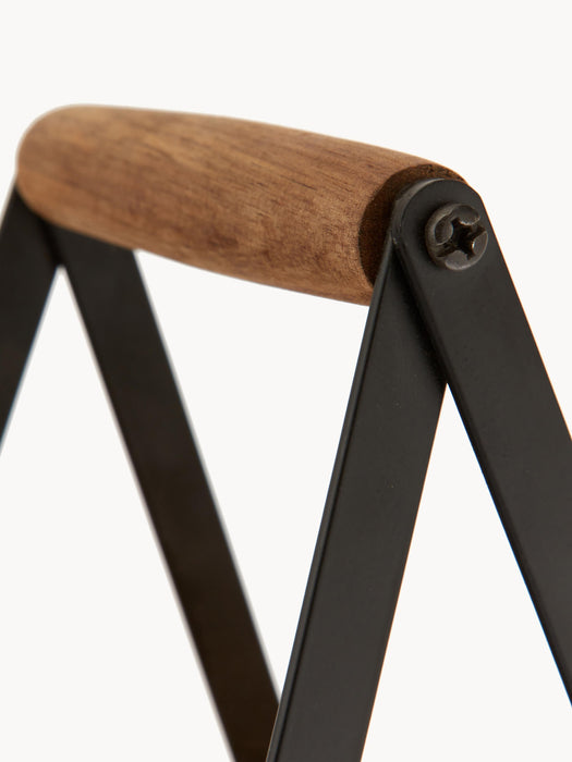Tiered Serving Stand with Acacia Wood Plates