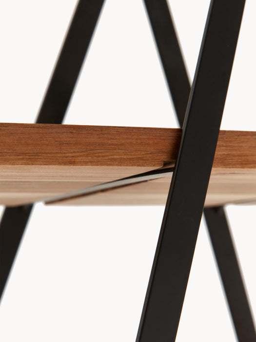 Tiered Serving Stand with Acacia Wood Plates