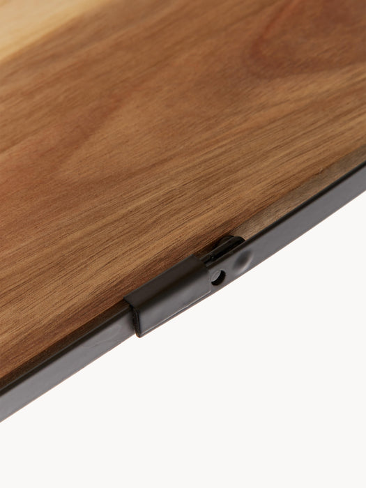 Tiered Serving Stand with Acacia Wood Plates