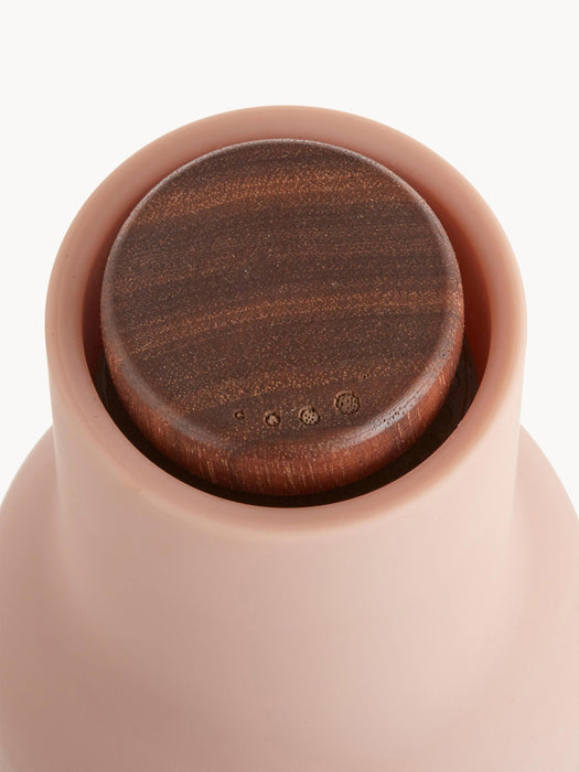 Salt and Pepper Mills Bottle Grinder with Walnut Wood Lids Set of 2