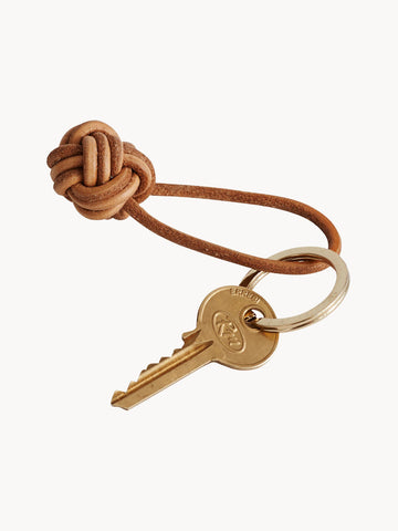 Leather Keychain Knot