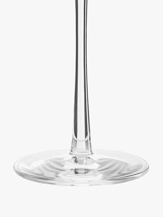 Crystal Champagne Flutes Power in Cone Shape Set of 6