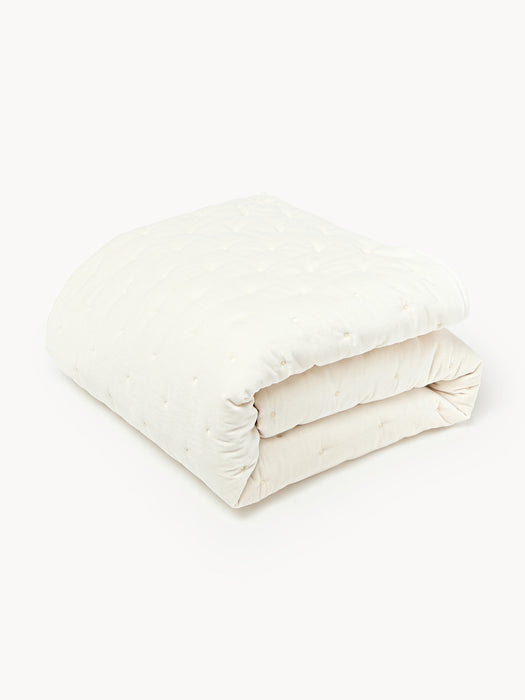Quilted Velvet Bedspread Cheryl