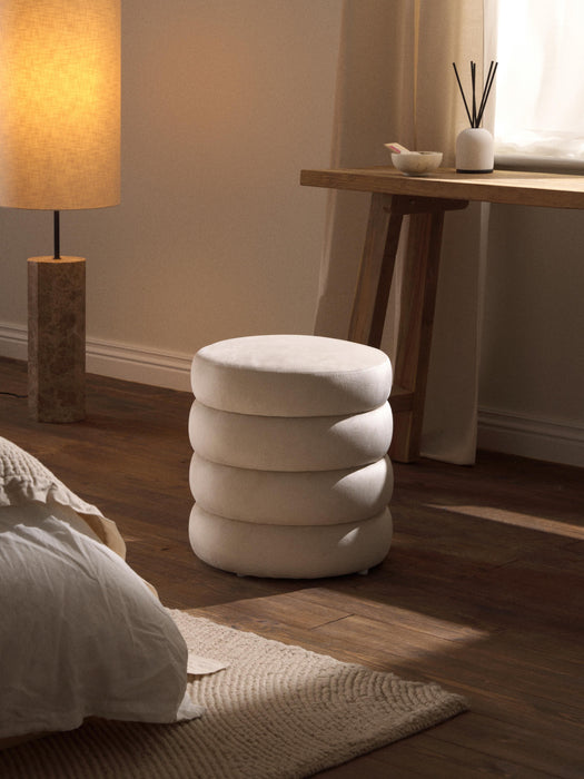 Velvet Pouffe Alto