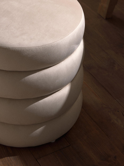 Velvet Pouffe Alto