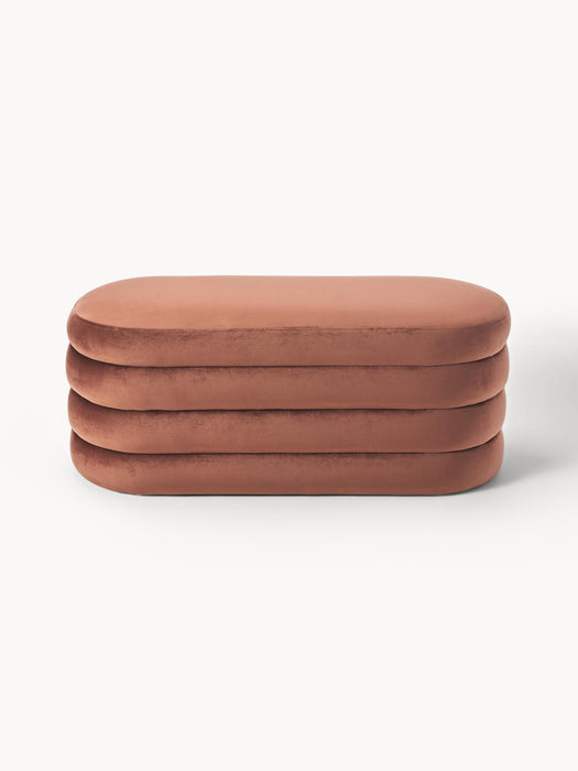 Velvet Upholstered Bench Alto