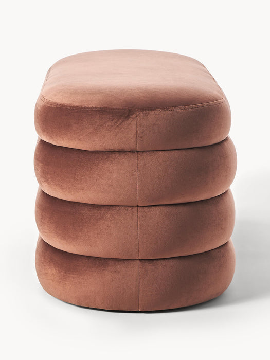 Velvet Upholstered Bench Alto