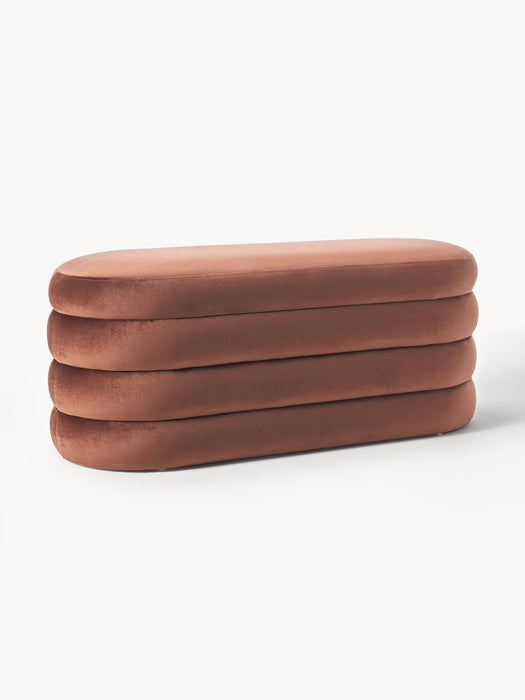 Velvet Upholstered Bench Alto