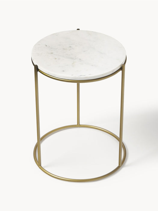 Round Marble Side Table Ella