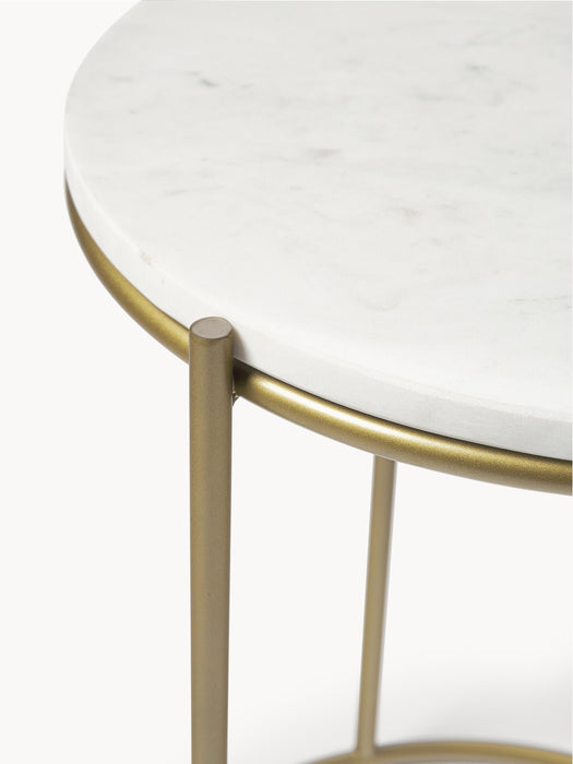 Round Marble Side Table Ella