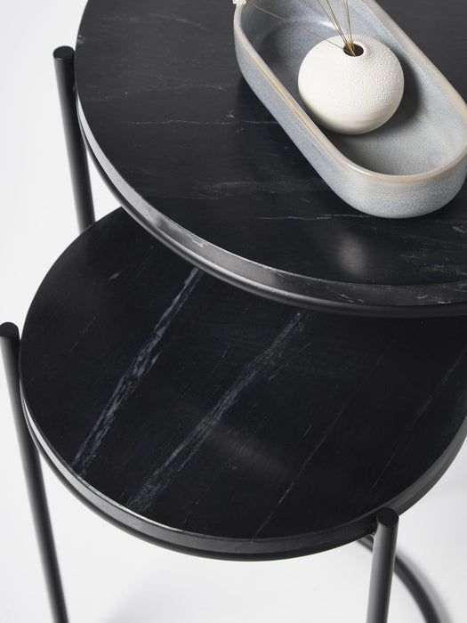Ella Marble Side Tables, Set of 2