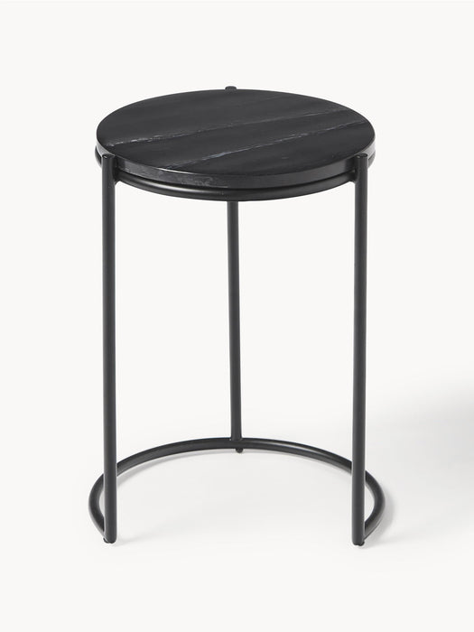 Ella Marble Side Tables, Set of 2