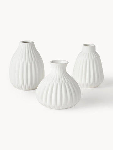 Palo Porcelain Vases, Set of 3