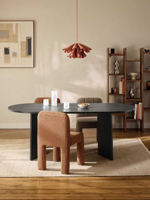 Toni Oval Wooden Dining Table, in various sizes
