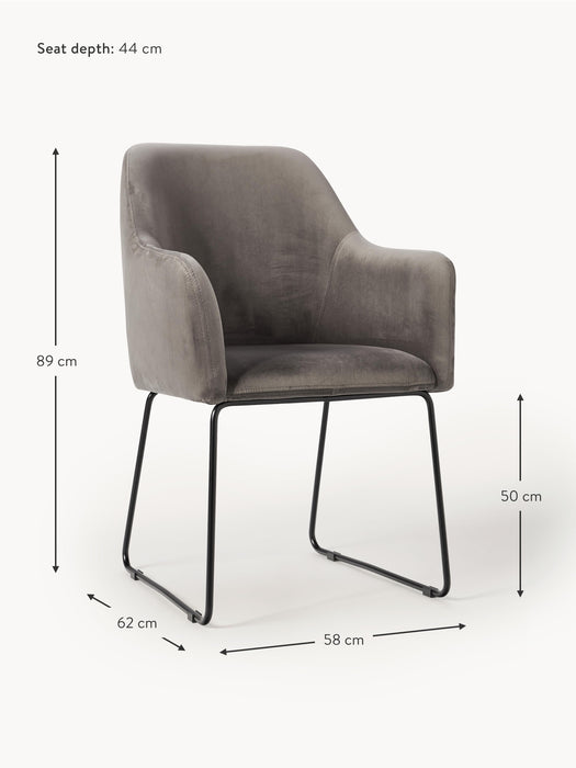 Velvet Armchair Isla