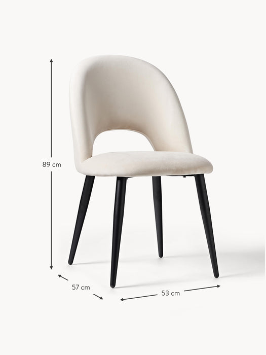 Upholstered Velvet Chair Rachel