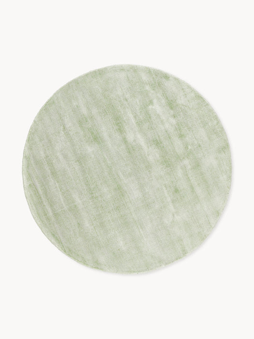Round Hand-Woven Viscose Rug Jane