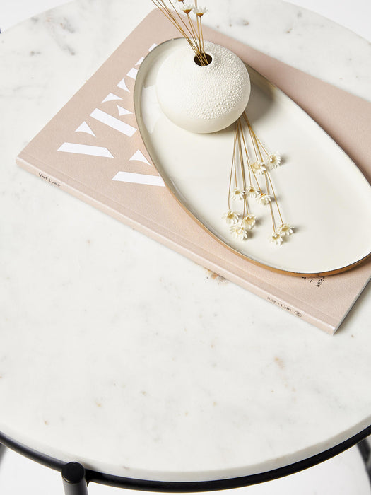Ella Round Marble Side Table