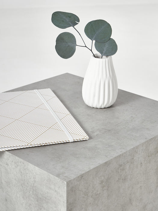 Concrete Effect Side Table Lesley