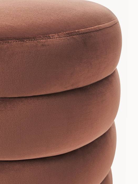 Velvet Pouffe Alto