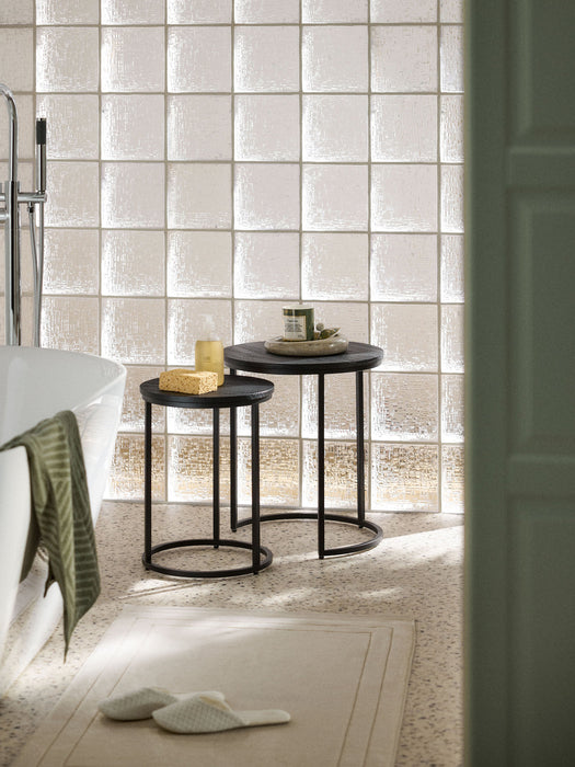 Andrew Mango Wood Side Tables, Set of 2
