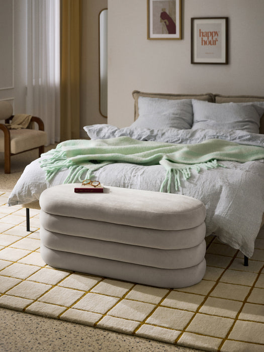 Upholstered Velvet Bench Alto