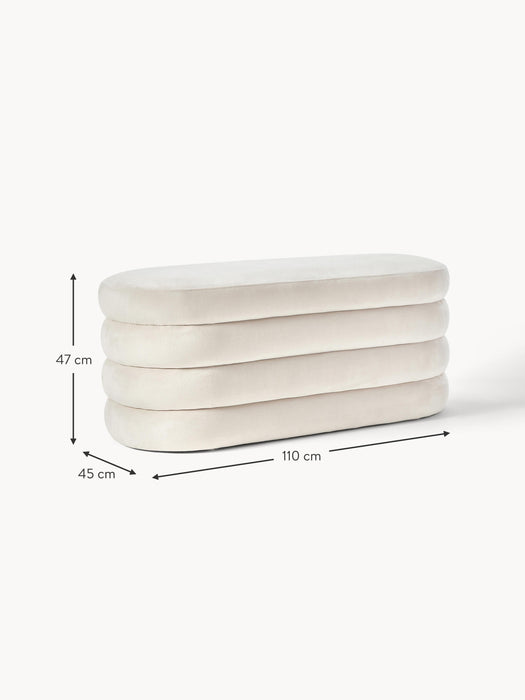 Upholstered Velvet Bench Alto
