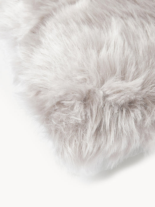 Mathilde Fluffy Faux-Fur Cushion Cover, Smooth