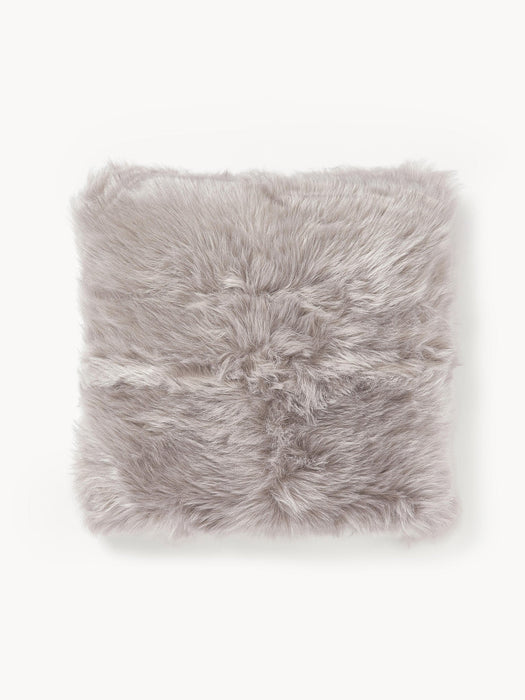 Mathilde Fluffy Faux-Fur Cushion Cover, Smooth