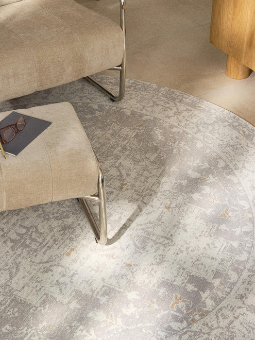 Neapel Round Hand-Woven Chenille Rug
