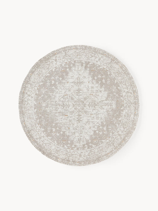 Neapel Round Hand-Woven Chenille Rug