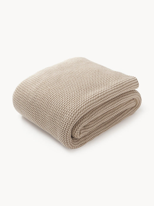 Adalyn Organic Cotton Knitted Blanket