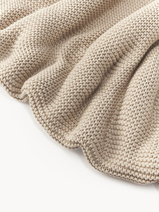 Adalyn Organic Cotton Knitted Blanket