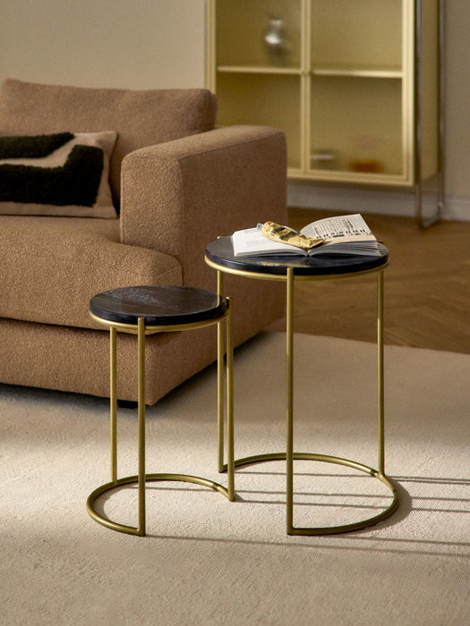 Ella Marble Side Tables, Set of 2