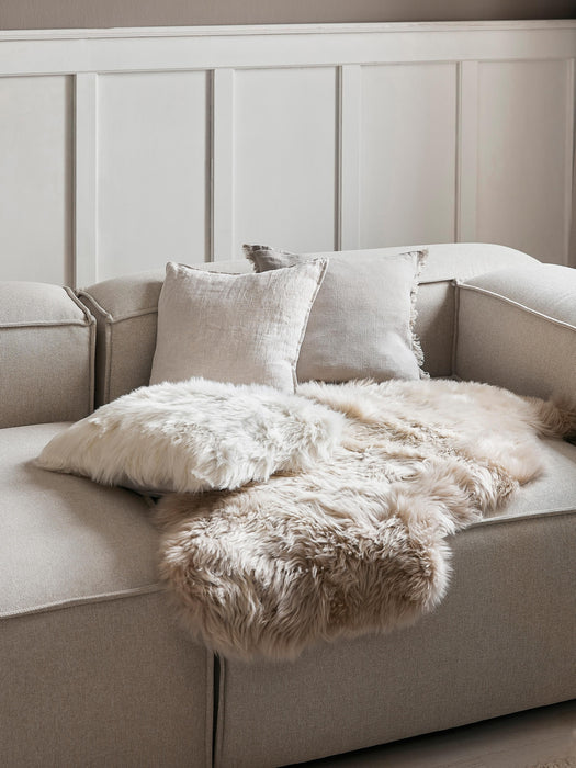 Fluffy Faux-Fur Cushion Cover Mathilde Smooth