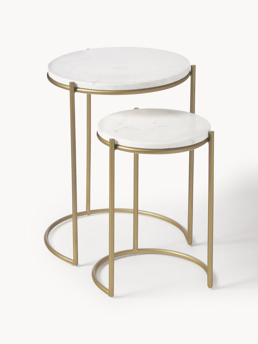 Marble Side Tables Ella Set of 2