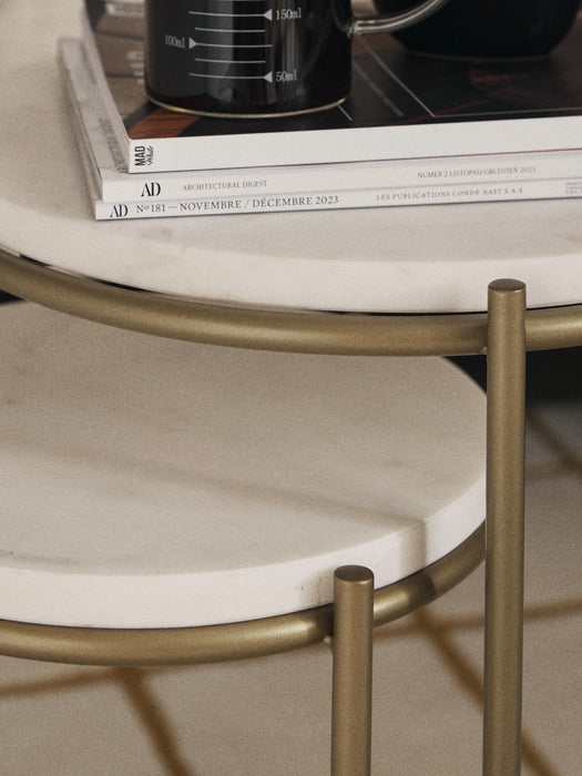 Marble Side Tables Ella Set of 2