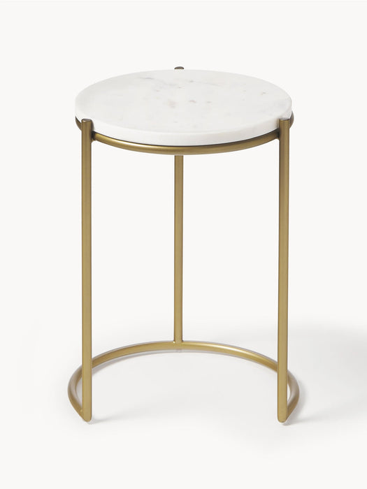 Ella Marble Side Tables, Set of 2