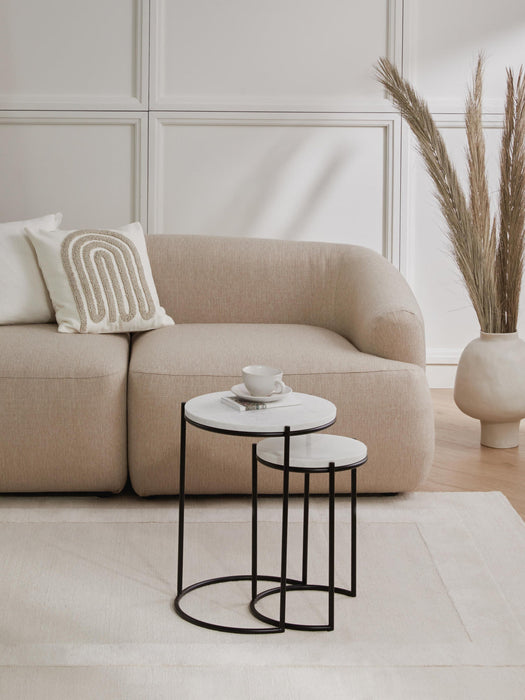 Ella Marble Side Tables, Set of 2