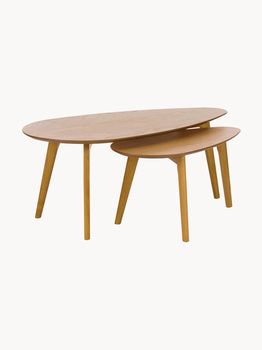 Wooden Coffee Tables Bloom Set of 2