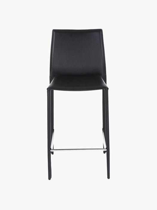 Leather Counter Chairs Bor alys Set of 2