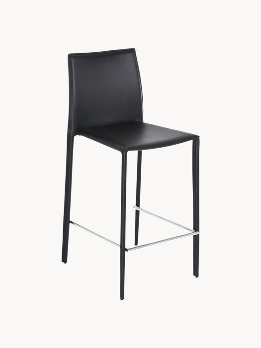 Leather Counter Chairs Bor alys Set of 2